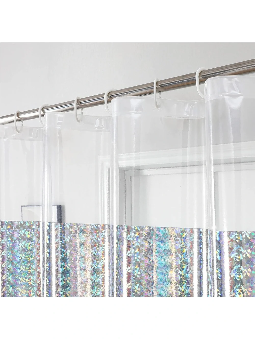 Iridescent Holo Shower Curtain